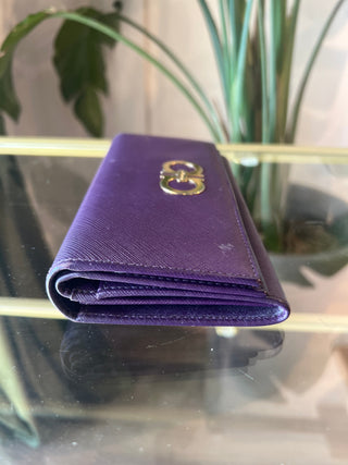 FERRAGAMO Leather Gancini Continental Wallet