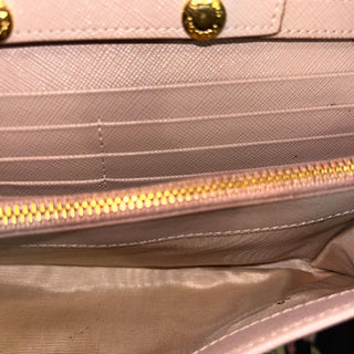 PRADA Wallet on Chain Powder Pink Saffiano Leather Crossbody Bag