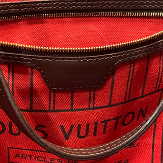 LOUIS VUITTON Neverfull GM Damier Ebene Canvas Tote Bag