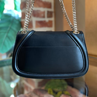 GUCCI Blondie Medium Black Leather Shoulder Bag