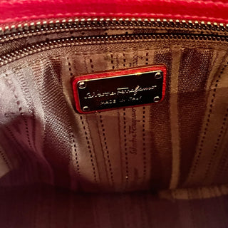 SALVATORE FERRAGAMO Sofia Large Fuschia Shoulder Bag