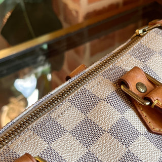 LOUIS VUITTON Speedy 25 Damier Azur Canvas Satchel