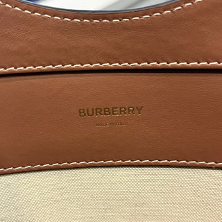 BURBERRY Pocket Bag Canvas Smooth Calfskin Tote Bag