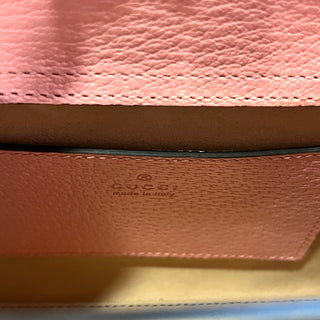 GUCCI Diana Small Textured Dollar Calfskin Web Tote Bag
