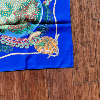 HERMES Grands Fonds 90 Silk Scarf