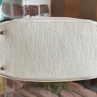 CHRISTIAN DIOR Dior Oblique Embossed Patent Leather Shopper Tote