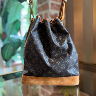 LOUIS VUITTON Noe Brown Monogram Canvas Vintage Bucket Bag