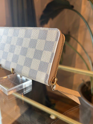 LOUIS VUITTON Damier Azur Clemence Wallet