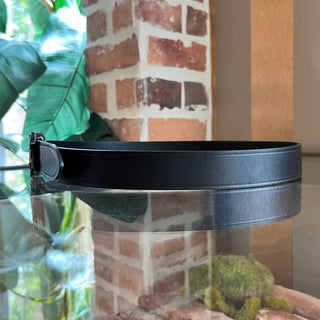 SAINT LAURENT Celtique Monogram Leather Belt