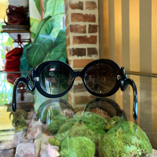 PRADA SPR27N Acetate Baroque Round Sunglasses