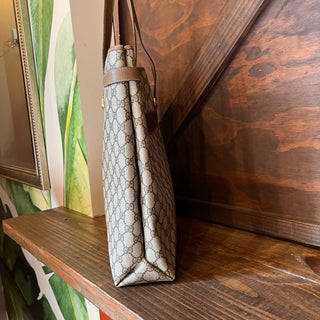 GUCCI GG Web Canvas Vintage Tote