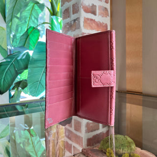 GUCCI Continental Mauve Guccissima Leather Wallet