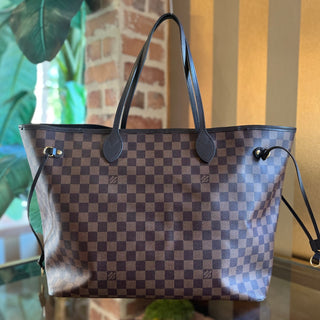 LOUIS VUITTON Neverfull GM Damier Ebene Canvas Tote Bag