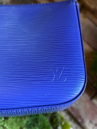 LOUIS VUITTON Purple Epi Leather Accessories Pochette