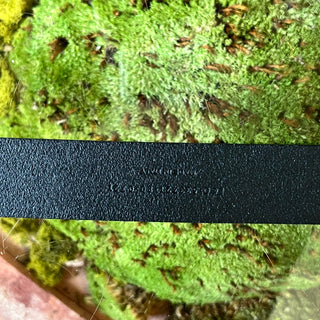 SAINT LAURENT Celtique Monogram Leather Belt