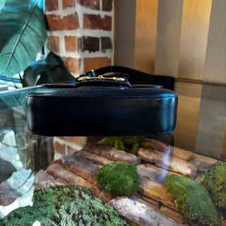 GUCCI 1955 Horsebit Mini Black Shoulder Bag