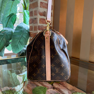 LOUIS VUITTON Speedy 35 Monogram Canvas Bandouliere Satchel