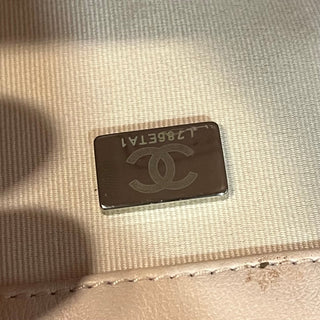 CHANEL Boy Bag Old Medium Baby Pink Calfskin Shoulder Bag