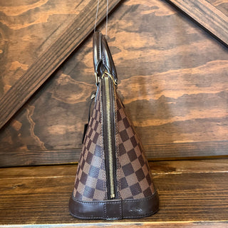 LOUIS VUITTON Alma PM Damier Ebene Canvas Satchel