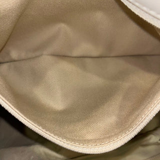 CHANEL Cream Expandable Calfskin Ligne Flap Shoulder Bag ADI11205