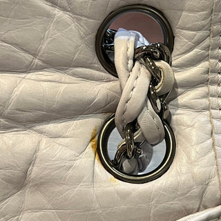 CHANEL Ligne Logo Flap Vintage Aged Calfskin Shoulder Bag ADI1199