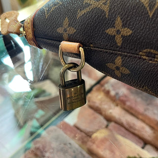 LOUIS VUITTON Lockit Vertical Brown Monogram Canvas Tote