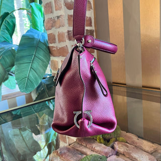 SALVATORE FERRAGAMO Sofia Large Fuschia Shoulder Bag