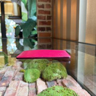 LOUIS VUITTON Burgundy Epi Card Case