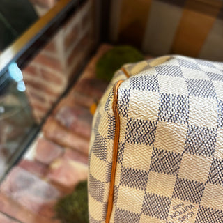 LOUIS VUITTON Damier Azur Speedy 25