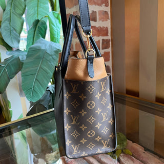 LOUIS VUITTON On My Side Black Calfskin Monogram Tote Bag