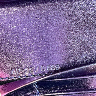 FERRAGAMO Purple Top Handle Wallet On Chain