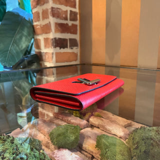 LOUIS VUITTON Red Epi Twist Wallet