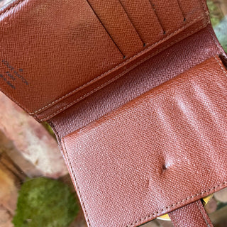 LOUIS VUITTON Vintage French Brown Monogram Canvas Wallet