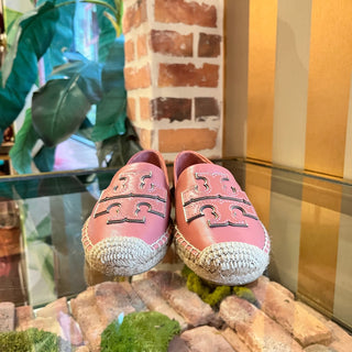 TORY BURCH Ines Leather Espadrilles SZ6