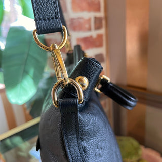LOUIS VUITTON Bastille PM Black Monogram Empreinte Leather Tote Bag