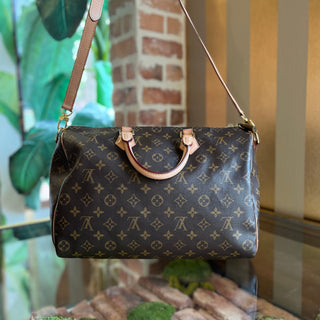 LOUIS VUITTON Speedy 35 Monogram Canvas Bandouliere Satchel