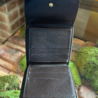 LOUIS VUITTON Damier Ebene French Purse