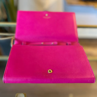 Saint Laurent Bubblegum Classic Y Ligne Chain Wallet