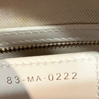 CHRISTIAN DIOR Dior Vibe Small White Calfskin Zip Satchel