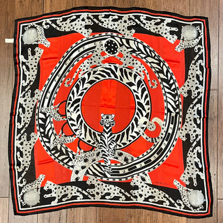 CARTIER Must de Cartier Panthère Reissue 90 Silk Scarf