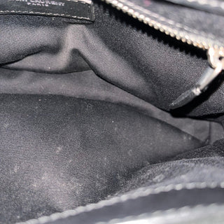 SAINT LAURENT Medium LouLou Black Matelasse Shoulder Bag