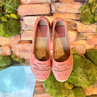 TORY BURCH Ines Leather Espadrilles SZ6