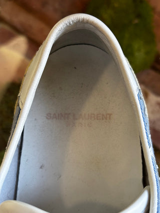 SAINT LAURENT Denim Star Court Sneakers