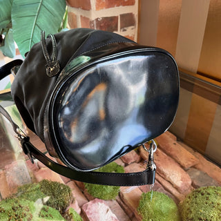 GUCCI Bamboo Sling Nylon Vintage Shoulder Bag