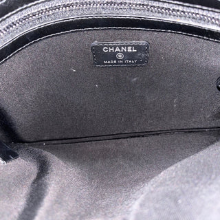 CHANEL O Case Medium CC Canvas Studded Clutch ADI1219