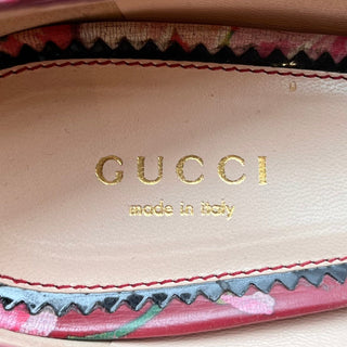 GUCCI Red Calfskin Blooms Pumps SZ 39 (US 9)
