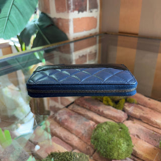 CHANEL Aged Calfskin Quilted Small Gabrielle Zip Around Wallet
