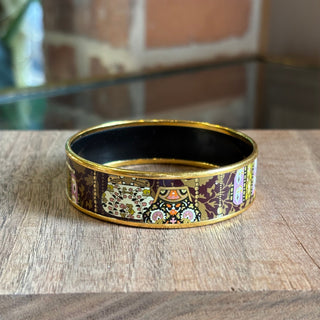 HERMES Purple Coin Purse Bangle