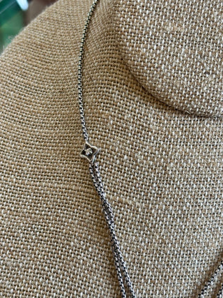 DAVID YURMAN Chalcedony Quatrefoil Diamond Drop Pendant Necklace