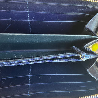GUCCI GG Imprime Wallet Blue Canvas Wallet
